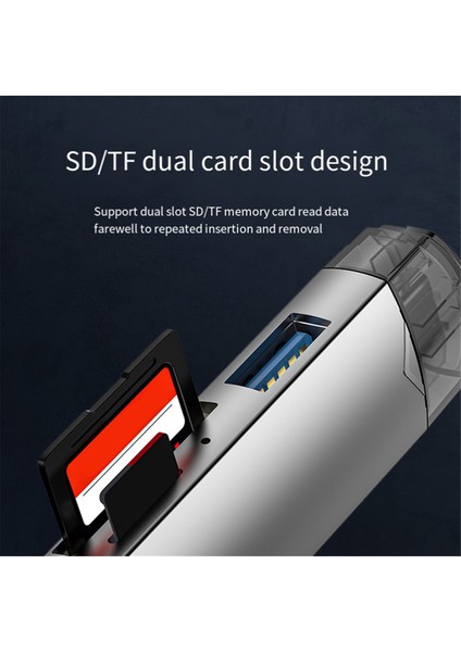 6'sı 1 Arada Kart Okuyucu Harici U Disk Tf/sd Kart Klavye Fare 5gbp/s (Yurt Dışından) indirimleri