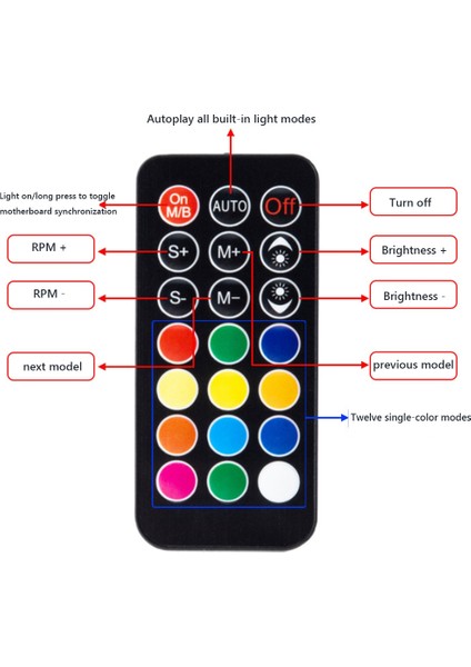 5V 3 Pin Argb Kontrol Cihazı Soğutma 4 Pin Pwm Fan Hub Pwm Argb Fan Beyaz (Yurt Dışından)