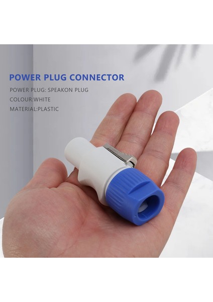 10 Adet/lot 3 Pin Erkek Powercon Konnektörü 20A 250V Ac Beyaz (Yurt Dışından) indirimleri