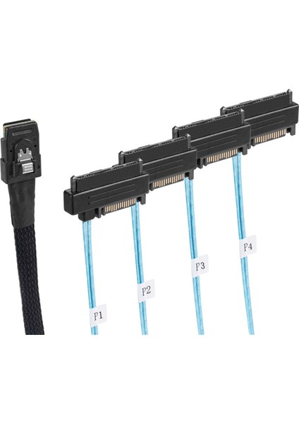 Mini Sas SFF-8087 - 4 SFF-8482 Sunucu Sabit Disk Veri Kablosu 0,5 M (Yurt Dışından) modelleri