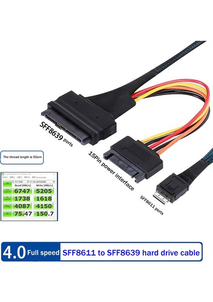 Mini Sas Oculink 4ı Pcıe 4.0 SFF-8611 - 8639 U.2 Sabit Disk (Yurt Dışından) fiyatları