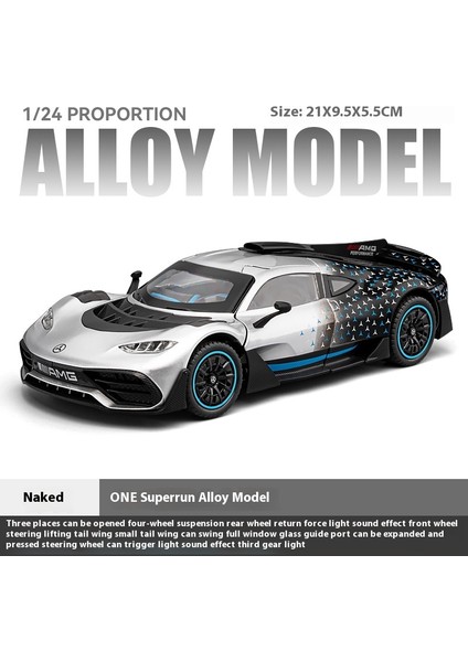 1:24 Mercedes Benz Amg One Yarış Alaşım Pres Döküm Model Araç Ses ve Işık Bilgisayar Sunucusu Dıy Süsler Moda Arkadaş Erkek Için Hediye (Yurt Dışından)