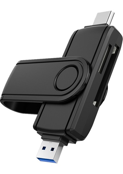 Type C Sd Tf Kart Okuyucu Yüksek Hızlı USB 3.0 Sd Tf Akıllı Hafıza Kartı (Yurt Dışından)