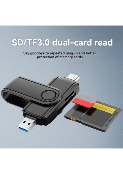 Type C Sd Tf Kart Okuyucu Yüksek Hızlı USB 3.0 Sd Tf Akıllı Hafıza Kartı (Yurt Dışından) modelleri