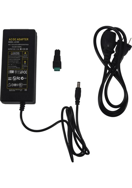 12V Güç Kaynağı Adaptörü 5A Transformatör 110-220V & Hediye (Yurt Dışından)