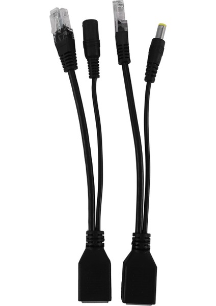 Poe Adaptör Kablosu RJ45 Enjektör Kiti Güç 12-48V Sentezleyici (Yurt Dışından)