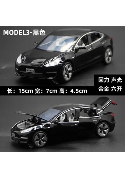 1:32 Tesla Model 3 Alaşım Araba Modeli Pres Döküm ve Oyuncak Araçlar Oyuncak Arabalar Çocuk Oyuncakları Çocuk Hediyeler Için Çocuk Oyuncak (Yurt Dışından)