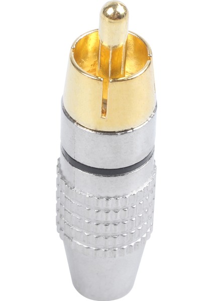 2 Adet Rca Erkek Fiş Adaptörü Altın Kaplama Lehim Konnektörü Altın+Gümüş (Yurt Dışından) fiyatları