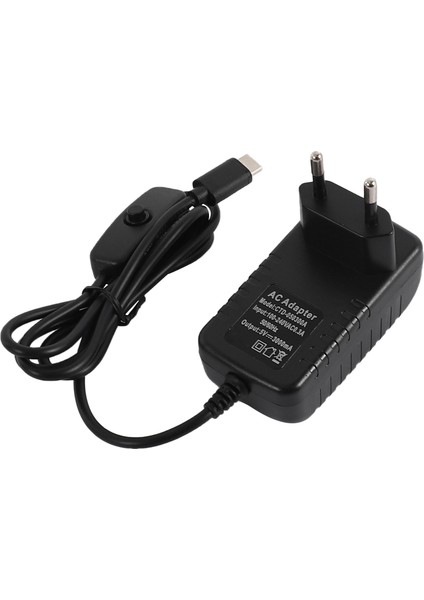 Raspberry Pi 4b Güç Kaynağı 5V 3A Type-C Güç Adaptörü Ab Fişi Için (Yurt Dışından)