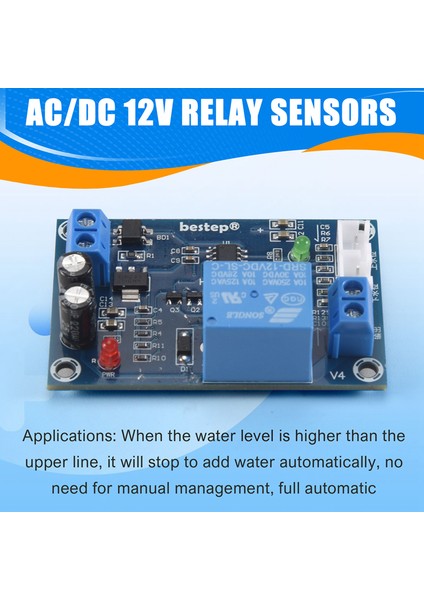 Tam Otomatik Su Seviye Kontrolörü Pompa Anahtarı Modülü Ac/dc 12V (Yurt Dışından)