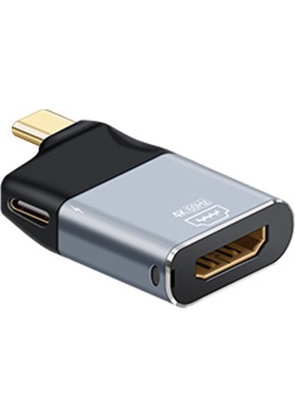 Type-C Erkek - Dişi HDMI Uyumlu Adaptör Type-C Kablosu (Yurt Dışından)