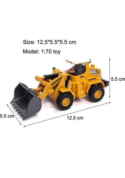 Mühendislik Döküm Kule Vinç Forklift Buldozer Ekskavatör Araç Model Oyuncaklar Boys Için Alaşım + Plastik Traktör Atalet Sürüş (Yurt Dışından)
