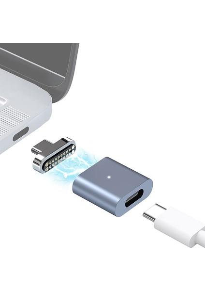 Manyetik USB C Adaptörü, 20 Pin Tip C Konnektör, iPad MacBook Pro B Için (Yurt Dışından)