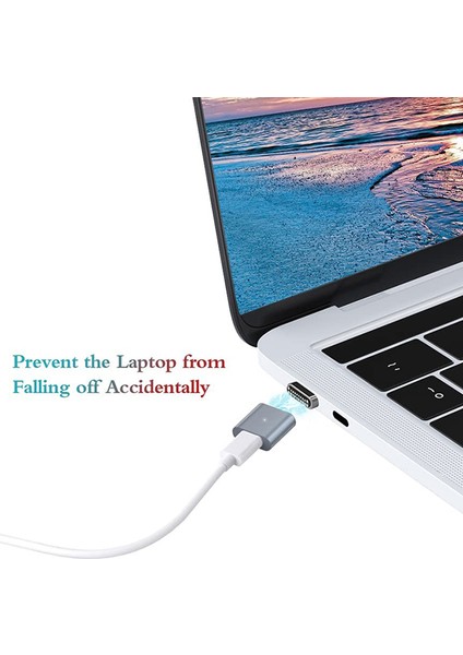 Manyetik USB C Adaptörü, 20 Pin Tip C Konnektör, iPad MacBook Pro B Için (Yurt Dışından)