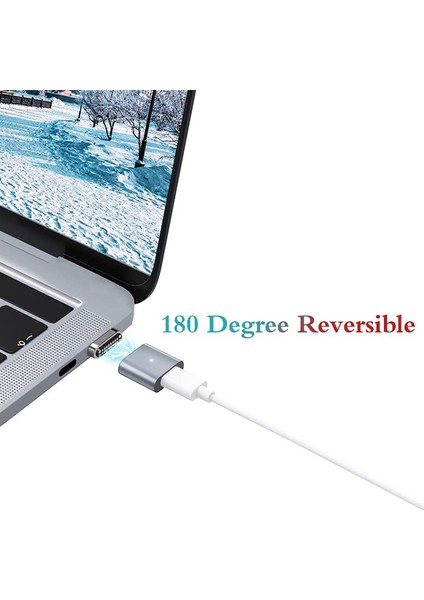 Manyetik USB C Adaptörü, 20 Pin Tip C Konnektör, iPad MacBook Pro B Için (Yurt Dışından)