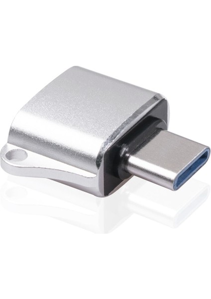 Adet Type-C - USB 2.0 Erkek Adaptör Otg Alüminyum Alaşım (Gümüş) (Yurt Dışından)