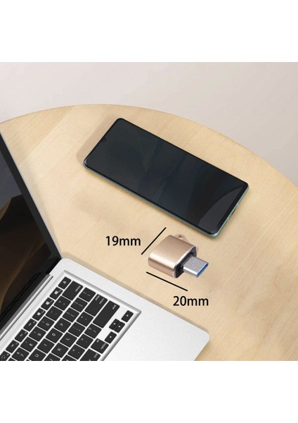 Adet Type-C - USB 2.0 Erkek Adaptör Otg Alüminyum Alaşım (Gümüş) (Yurt Dışından)