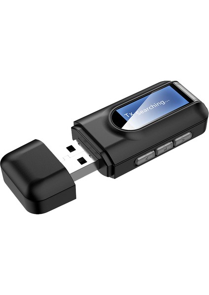 Bluetooth 5.0 Alıcı Verici LCD Ekran Jakı USB Araba Pc Tv Için (Yurt Dışından)