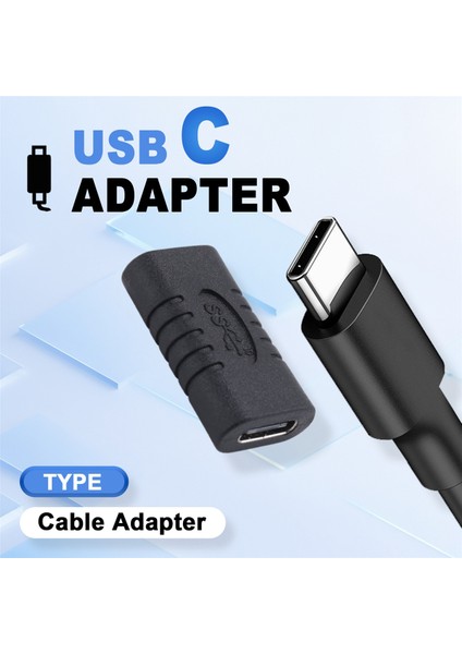 USB C Adaptörü Küçük Usb-C Adaptörü USB 3.1 Type-C Konnektör Dönüştürücü (Yurt Dışından)