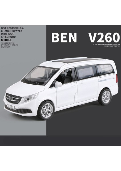 1:32 V260 Alaşım Mpv Araba Modeli Döküm Metal Oyuncak Araçlar Araba Modeli Koleksiyonu Ses ve Işık Yüksek Simülasyon Çocuk Oyuncak Hediye (Yurt Dışından)