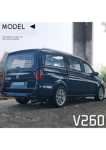 1:32 V260 Alaşım Mpv Araba Modeli Döküm Metal Oyuncak Araçlar Araba Modeli Koleksiyonu Ses ve Işık Yüksek Simülasyon Çocuk Oyuncak Hediye (Yurt Dışından)