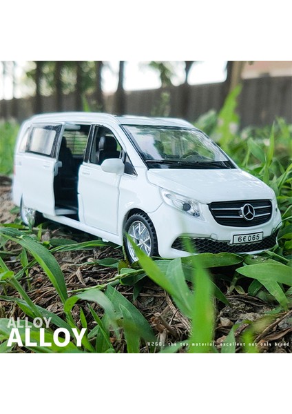 1:32 V260 Alaşım Mpv Araba Modeli Döküm Metal Oyuncak Araçlar Araba Modeli Koleksiyonu Ses ve Işık Yüksek Simülasyon Çocuk Oyuncak Hediye (Yurt Dışından)