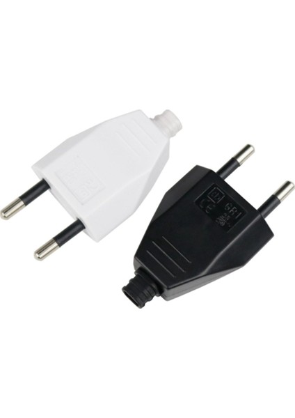 4.0mm Yeniden Kablolanabilir Güç Fişi Erkek Elektrik Prizleri Ab Fişi 10 Adet Beyaz (Yurt Dışından) fiyatları