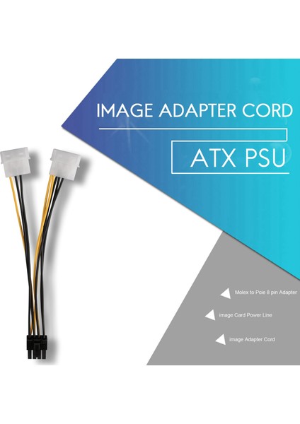 10 Adet 2 Molex 4 Pin'den 8 Pin'e Pcı Dönüştürücü Kablo-Molex Adaptör Kablosu (Yurt Dışından) fiyatları