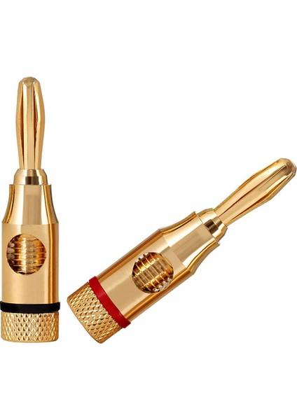 Muz Fişleri Açık Vida 24K Altın Kaplama Fişler Ses Jak Bağlantısı (Yurt Dışından) fırsatları