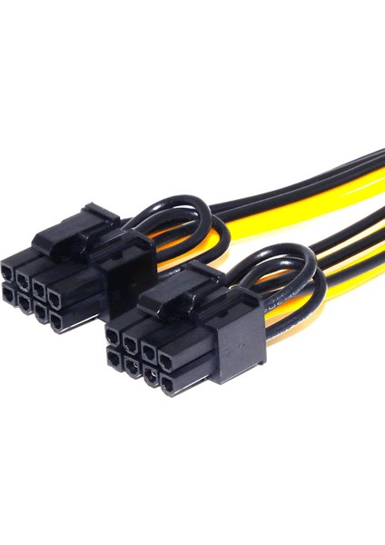 5 Adet Pcı-E 6-Pin'den Çift 6+2-Pin'e (6-Pin/8-Pin) Güç Ayırıcı Kablo (Yurt Dışından)