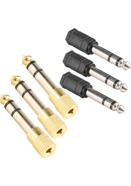 6x Kulaklık Adaptörü Erkekten Dişiye Stereo Kulaklık Jakı Adaptörü (Yurt Dışından) fiyatları