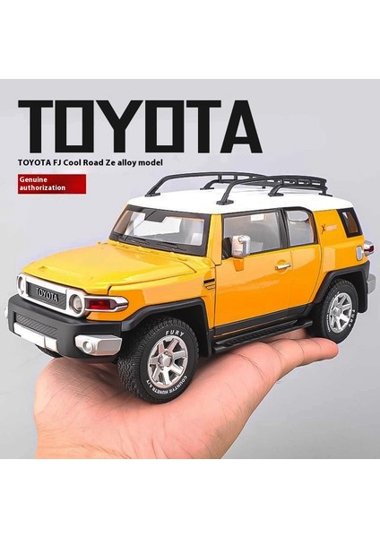 1:24 Toyota Fj Cruiser Off-Road Suv Alaşım Metal Pres Döküm Model Araba Yüksek Kaliteli Dekoratif Trendy Süsler Hediye Kutusu Arkadaş Için (Yurt Dışından)