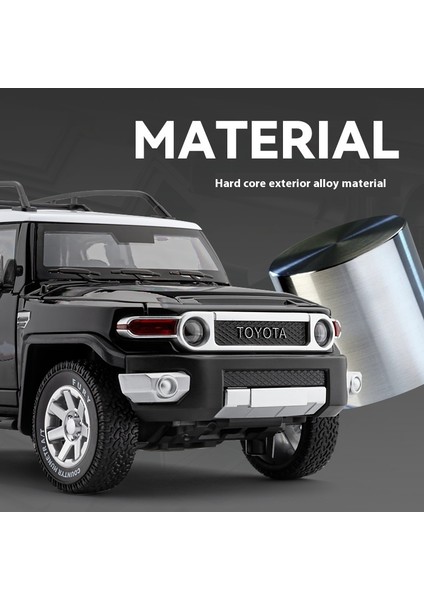 1:24 Toyota Fj Cruiser Off-Road Suv Alaşım Metal Pres Döküm Model Araba Yüksek Kaliteli Dekoratif Trendy Süsler Hediye Kutusu Arkadaş Için (Yurt Dışından)