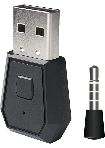Bt Kablosuz Kulaklık USB Adaptörü Ps4 Siyah (Yurt Dışından)