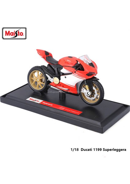 Maisto Ducati Ducati V4 S Corse 1:18 Ölçekli Alaşım Motosiklet Diecast Model Tahsil Sınıf Hediye Oyuncak (Yurt Dışından)