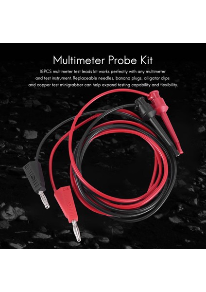 P1308B 18'i 1 Arada Test Ucu Kiti Probu Muz Fişi Test Kancası Kablosuna (Yurt Dışından) fiyatları