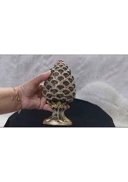 Luxury Kozalak Biblo Altın Kırmızı Özel Taşlama 1 Adet