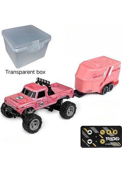 Rc 1:64 Tam Ölçekli Masaüstü Uzaktan Kumanda Araba Off-Road Kamyon Mini Tırmanma Araba Mini Rv Alaşım Model Rc Araba Çocuk Oyuncak. (Yurt Dışından)