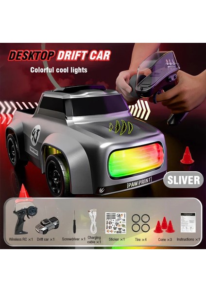 Mini Rc Araba 1/16 Yarış Drift Kamyon 2.4g 4WD Uzaktan Kumanda Kamyonet Yüksek Hızlı Koşu Araç Hediye Erkek Çocuklar Için Hediye (Yurt Dışından)