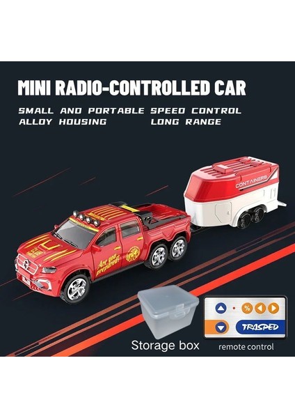 Rc 1:64 Tam Ölçekli Masaüstü Uzaktan Kumanda Araba Off-Road Kamyon Mini Tırmanma Araba Mini Rv Alaşım Model Rc Araba Çocuk Oyuncak. (Yurt Dışından)