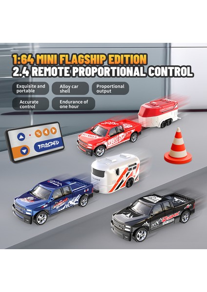 Rc 1:64 Tam Ölçekli Masaüstü Uzaktan Kumanda Araba Off-Road Kamyon Mini Tırmanma Araba Mini Rv Alaşım Model Rc Araba Çocuk Oyuncak. (Yurt Dışından)