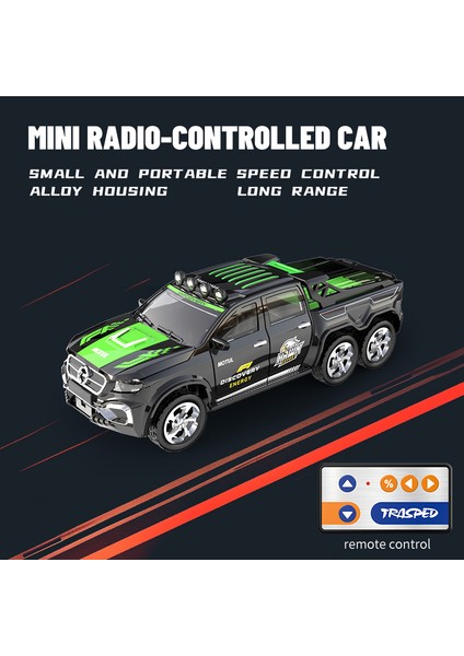 1:64 Metal Alaşım Oransal Uzaktan Kumandalı Araç Modeli 2.4 Ghz Mini Simülasyon Rc Araba Römorklu (Yurt Dışından)