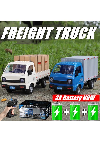 Uzaktan Kumanda Rc Araba Simülasyon Drift Tırmanma Kamyon LED Işık Kargo Yük Alma Araç Van Modeli 2.4g Radyo Çocuk Yetişkin Oyuncak (Yurt Dışından)