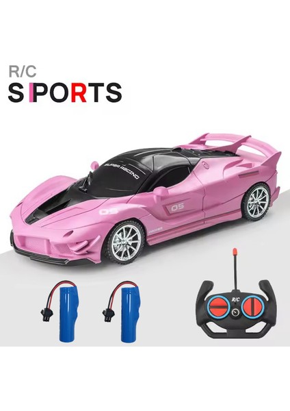1/18 Rc Araba LED Işık Radyo Uzaktan Kumanda Spor Arabalar Için Çocuk Yarış Yüksek Hızlı Sürücü Araç Drift Erkek Kız Oyuncaklar (Yurt Dışından)
