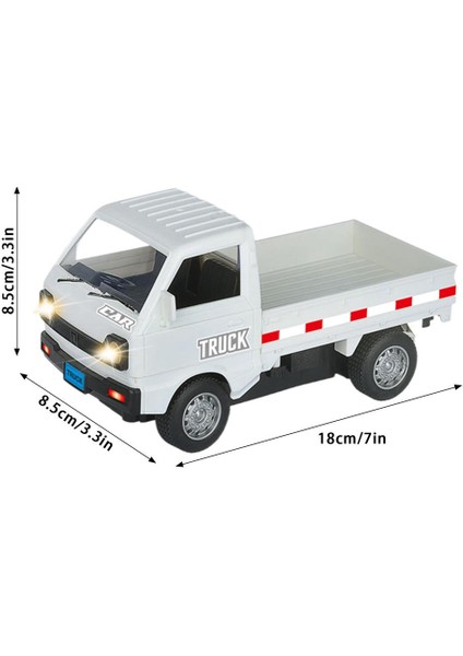 Rc Kamyonlar Çocuklar Için 1:16 Rc Araba Elektrikli Pikap Oyuncaklar LED Simülasyon Işıkları ile Gerçekçi Inşaat Araçları Drift Auto (Yurt Dışından)