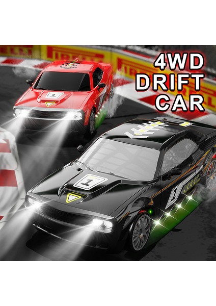 2.4g 1:64 Mini Rc Araba LED Işık ile 4WD Rc Drift Arabalar Yüksek Hızlı Profesyonel Yarış Oyuncakları Çocuk Hediyeler Için Vs Gtr Modeli AE86 (Yurt Dışından)