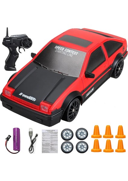 2.4g Drift Rc Araba 4WD Rc Drift Araba Oyuncak Uzaktan Kumanda Gtr Modeli AE86 Araç Araç-Rc Yarış Arabaları Oyuncak Çocuklar Için Noel Hediyeleri (Yurt Dışından) fiyatları