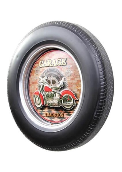Dekoratif Araba Tekerleği Motortemalı LED Işıklı Duvar Panosu fiyatları