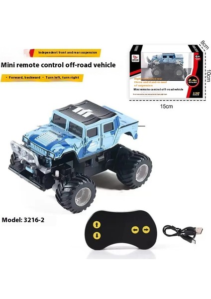 Yeni 1:58 Uzaktan Kumanda Mini Off-Road Araç Dört Tekerlekten Çekiş Tırmanma Rc Araba Şarj Erkek Çocuk Yarış Oyuncak Tatil Hediyesi (Yurt Dışından)