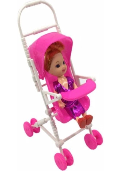 Luxury Baby Girl Bebekli Küçük Kartela Puset 1 Adet modelleri
